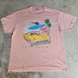 1988 California Surf City Destination Tee Single Stitch Sz XL